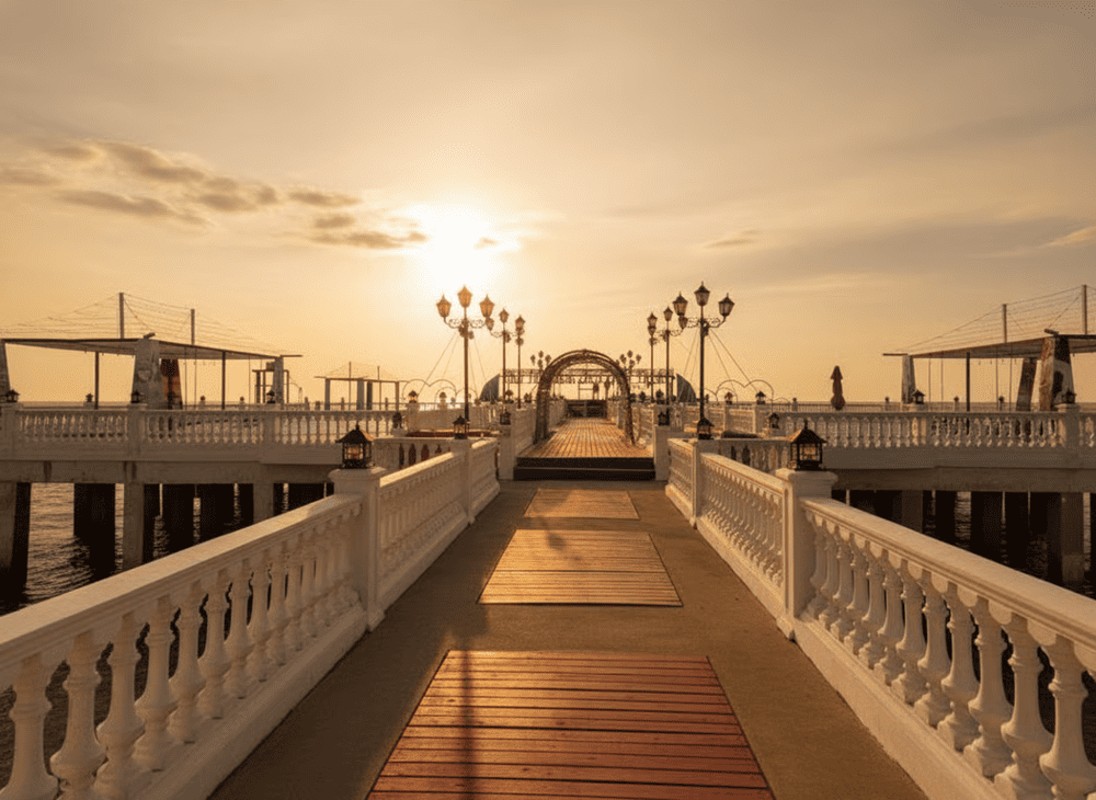 Bến du thuyền tại Bãi biển Hải Tiến